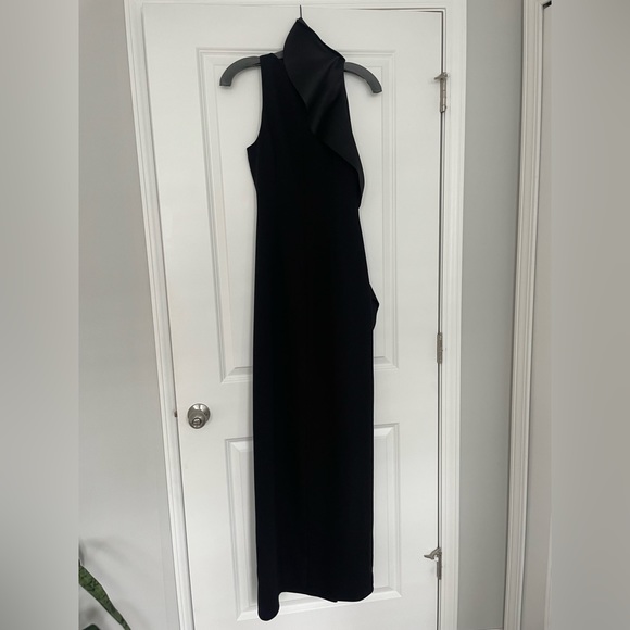 Black Floor Length Formal Maxi Dress Halston Heritage NWT - Picture 9 of 16